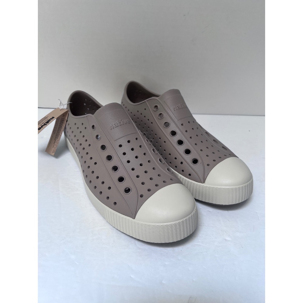 Native Jefferson Flax Tan Bone White Shoes‎ Men US M8 W10 Water Ready